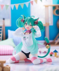 Hatsune Miku Desktop Cute Figure Cat Ear T-Shirt Ver. 13 cm