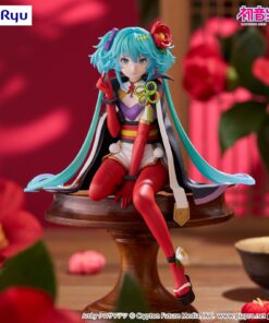 Alternative view of Hatsune Miku Noodle Stopper Statue Flower Fairy Camellia 15 cm