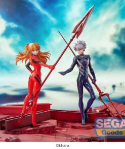 Bundel: Evangelion: 3.0+1.0 Thrice Upon a Time Luminasta Statue Asuka Shikinami & Kaworu Nagisa Langley x Spear of Longinus