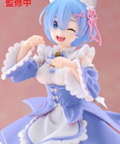 Re:Zero Starting Life in Another World Coreful Statue Rem Cat Maid Ver. Renewal 18 cm
