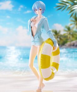 Alternative view of Rebuild of Evangelion Pop Up Parade L Statue Beach Queens: Rei Ayanami 22 cm