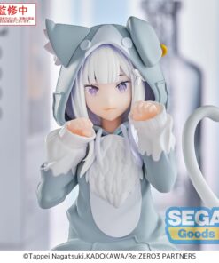 Alternative view of Re:Zero Starting Life in Another World Yumemirize Statue Emilia Mofumofu Pack 11 cm