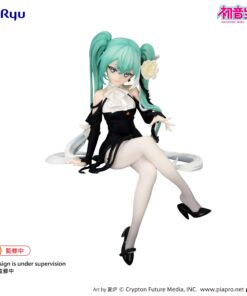 Hatsune Miku Noodle Stopper Statue Flower Fairy White Rose 14 cm