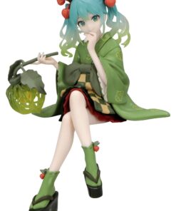 Hatsune Miku Noodle Stopper Figure Flower Fairy Winter Cherry Green Color Ver. 15 cm