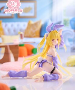 Alternative view of To Love-Ru Darkness MOFLOCK Figure Golden Darkness (Fluffy Bunny Ver.) 13 cm